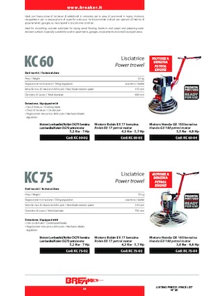 Lisciatrici Breaker KC 75-04
