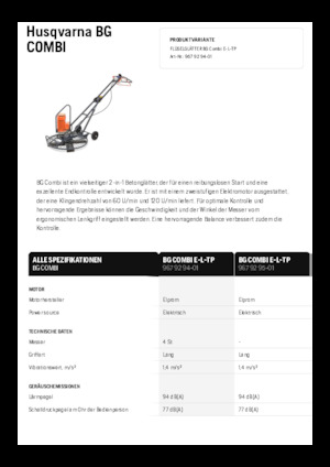 Lisciatrici Husqvarna BG COMBI