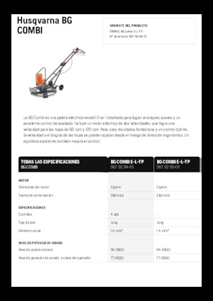 Lisciatrici Husqvarna BG COMBI