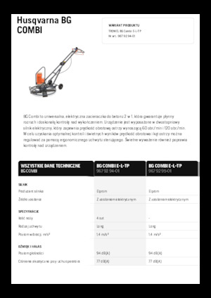 Lisciatrici Husqvarna BG COMBI