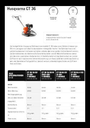 Lisciatrici Husqvarna CT 36