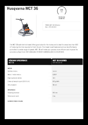 Lisciatrici Husqvarna MCT 36