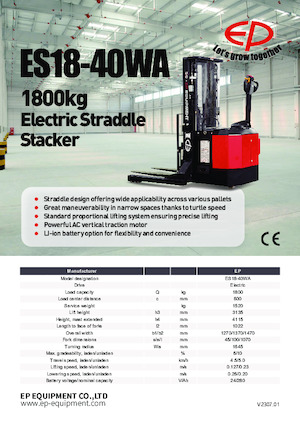 Impilatori Walkie EP ES18-40WA