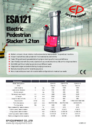 Impilatori Walkie EP ESA121-D