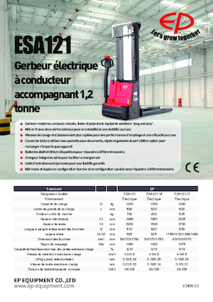 Impilatori Walkie EP ESA121-M