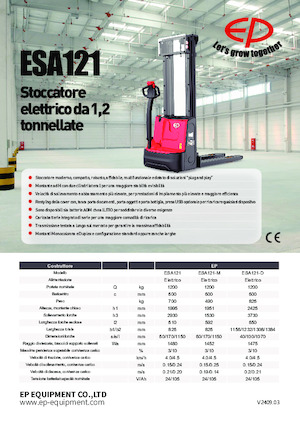 Impilatori Walkie EP ESA121-M