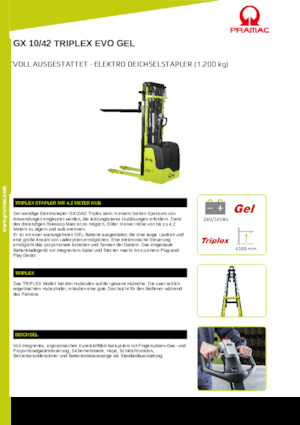 Impilatori Walkie PRAMAC Lifter GX 10/42 Evo Gel