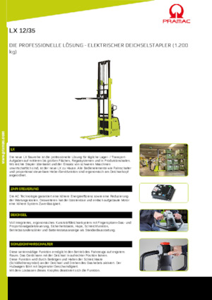 Impilatori Walkie PRAMAC Lifter LX 12/35