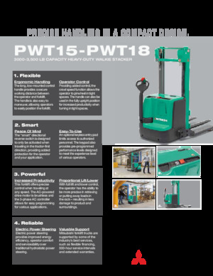 Impilatori Walkie Mitsubishi PWT15