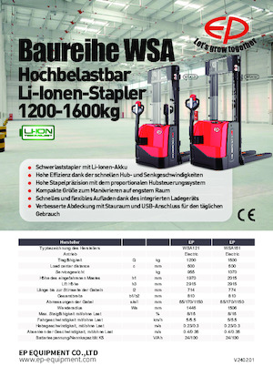 Impilatori Walkie EP WSA121