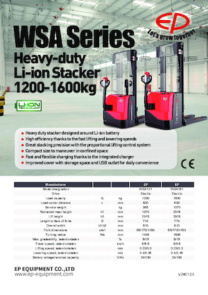 Impilatori Walkie EP WSA121