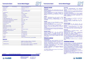 Escavatori a ragno Kaiser S 1-4