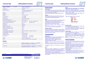 Escavatori a ragno Kaiser S 1-5