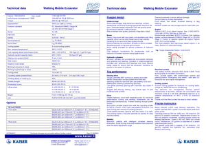 Escavatori a ragno Kaiser S 2 Cross 4x4