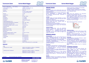 Escavatori a ragno Kaiser S 2 Mobil