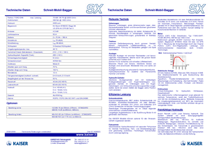Escavatori a ragno Kaiser S X
