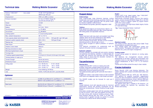 Escavatori a ragno Kaiser S X