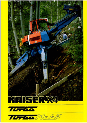 Escavatori a ragno Kaiser X 4 Turbo