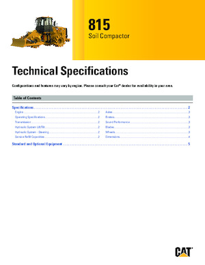 Compattatori per discariche Caterpillar 815