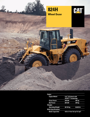 Dozer gommati Caterpillar 824H