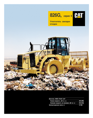 Compattatori per discariche Caterpillar 826 G II