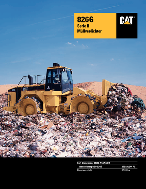 Compattatori per discariche Caterpillar 826 G II