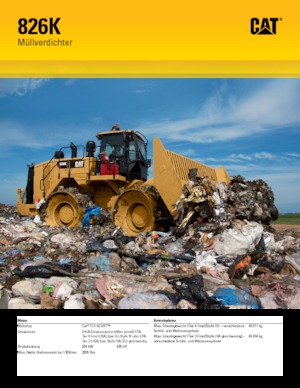Compattatori per discariche Caterpillar 826K