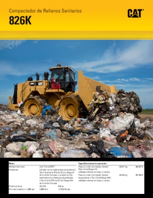 Compattatori per discariche Caterpillar 826K