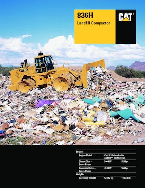 Compattatori per discariche Caterpillar 836H