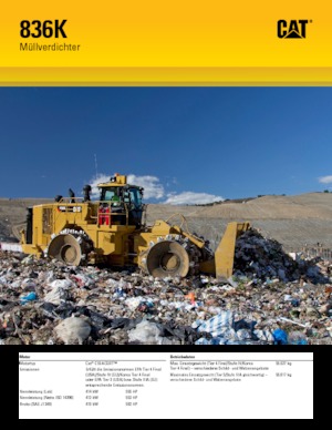 Compattatori per discariche Caterpillar 836K