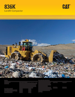 Compattatori per discariche Caterpillar 836K