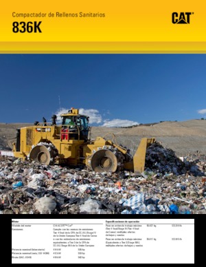Compattatori per discariche Caterpillar 836K