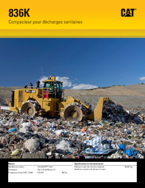 Compattatori per discariche Caterpillar 836K