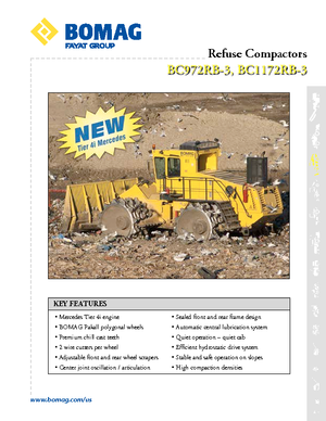 Compattatori per discariche Bomag BC 1172 RB 3