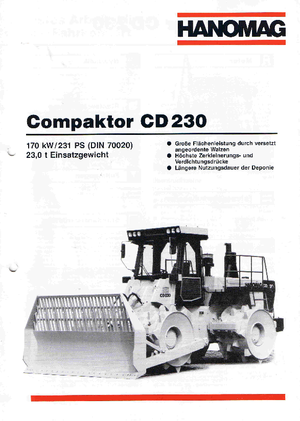 Compattatori per discariche Hanomag CD 230