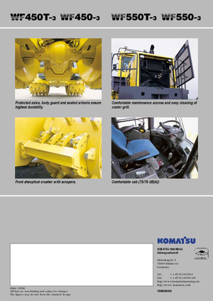 Compattatori per discariche Komatsu WF450-3