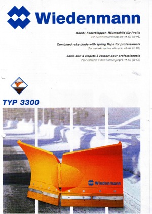 Spazzaneve a cuneo Wiedenmann 3300