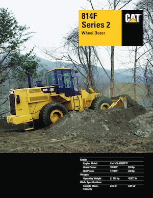 Dozer gommati Caterpillar 814F Series 2