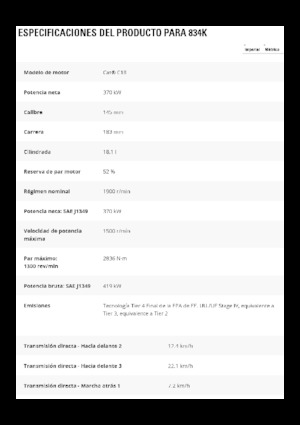 Dozer gommati Caterpillar 834K