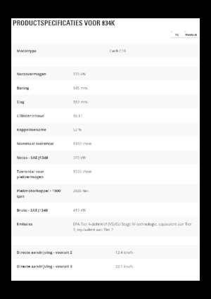 Dozer gommati Caterpillar 834K