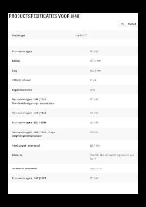 Dozer gommati Caterpillar 844K