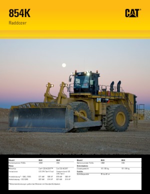 Dozer gommati Caterpillar 854K