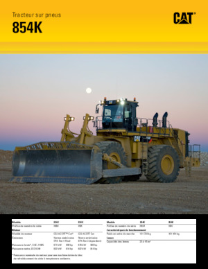 Dozer gommati Caterpillar 854K