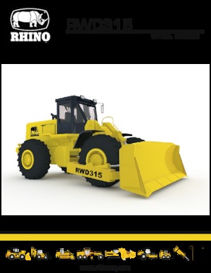Dozer gommati RHINO RWD315