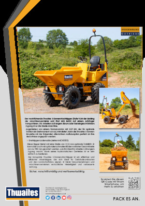 Dumpers a Ruote Thwaites MACH2001