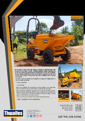 Dumpers a Ruote Thwaites MACH2076