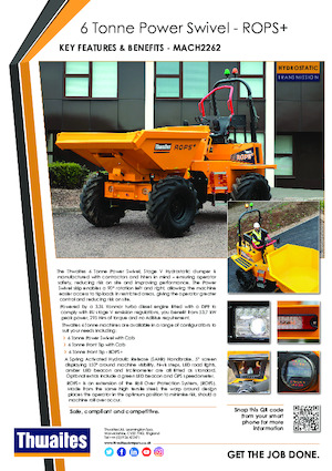 Dumpers a Ruote Thwaites MACH2262