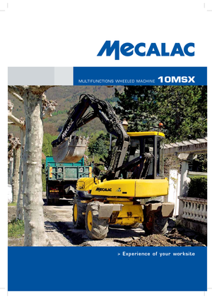 Escavatori gommati Mecalac 10 MSX
