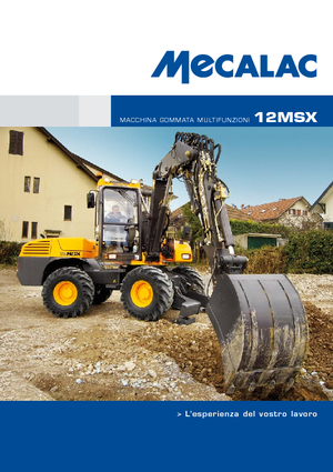 Escavatori gommati Mecalac 12 MSX