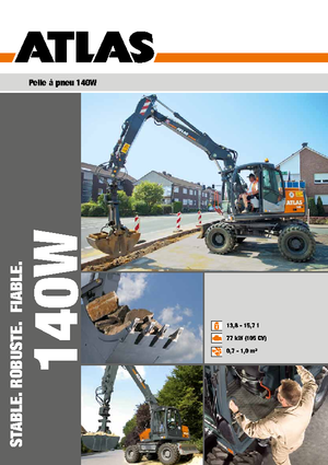 Escavatori gommati Atlas 140 W
